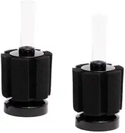 Sponge Filter, Wanfoou 2 Pack Sponge Filter Aquarium Filter Sponge for Pond Fish Tank Filter Fits for Fry & Small Fish, Must-Have for Aquarium Hobbyist