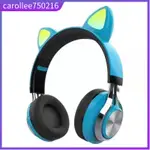 EARPHONE CAT EAR HEADPHONE BLUETOOTH 5.0 LED ADJUSTABLE FOLD