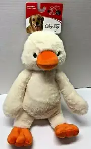 Petlou PET LOU COLOSSAL 15" Duck Dog Pup Toy Squeeky Crinkly Plush Toy