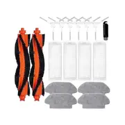 For Robot Vacuum S12 & Vacuum Mop 2s Robot Vacuum Cleaner, Main Side Brushes Filters Mop Wipes