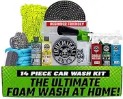 Chemical Guys HOL126 14-Piece Arsenal Builder Car Wash Kit with Foam Gun, Bucket, and (5) 16 oz Car Care Cleaning Chemicals, Car & Truck Lovers, Dads and DIYers (Works w/Garden Hose)
