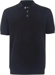 [Krumba] Men Short Sleeve Sweater: Big Tall Cotton Collared Lightweight Pullover