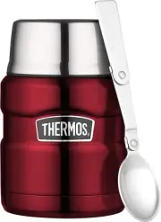 THERMOS 470 ml WIDE MOUTH FOOD FLASK RED RRP $47.99