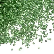 100g Crushed Glass Chips 0.5-2.5mm Irregular Broken Sprinkles Glass, Lake Green
