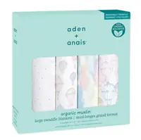 在飛比找樂天市場購物網優惠-Aden & Anais 有機棉多功能包巾4入(ANASWO