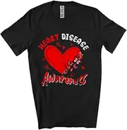 [Generic] Heart Disease Awareness; Adorable Hearts Shape Butterfly; Matching Family Group Unisex T-Shirt