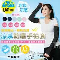 在飛比找Yahoo奇摩購物中心優惠-台灣製 抗UV 涼感防曬手袖套 男女適用 Talentcoo