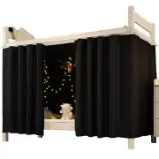 Super Soft Blackout Bunk Bed Curtains for Twin Home Dorm, Filter Out 99% of T...