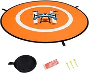 Drones Landing Pad, 110cm/43", Universal Waterproof Foldable Landing Pads Double Sided Helipad, for RC Drones Helicopter, PVB Drones, Antel Robotic