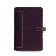 Filofax Holborn Personal Compact Organiser Diary/Task Notepad Leather Purple