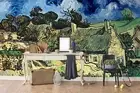 3D Auvers Cottage Wallpaper Wall Mural Removable Self-adhesive 45