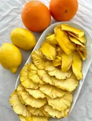 USA Organic Dehydrated Pineapples Slices, Healthy Snacks, Vegan, Weight Loss