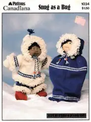 Knit Sweater and Leggings Cabbage Patch Doll Pattern 1034 Patons Canadiana