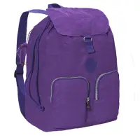 在飛比找博客來優惠-KIPLING 經典尼龍後背包-紫色(現貨+預購)紫色