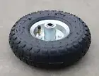 4 of 10" pneumatic wheels for Garden Cart and trolley wheel replacement