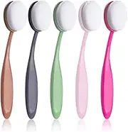 New Craft Ink Blending Brushes 5 Colorful Pack Set Broad Application Assortment Crafter Color Coded Handles(Rainbow 3)