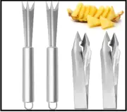 4PCS Pineapple Eye Peeler Remover Tool Stainless Steel Pineapple Eye Clip and V