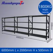 Metal Garage Shelving 1.2m-6m Long Span Steel Warehouse Storage Shelves