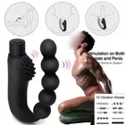 Prostate Massager Male Vibrator 10 Speed P-Spot Anal Bead Butt Plug Sex Toy AU