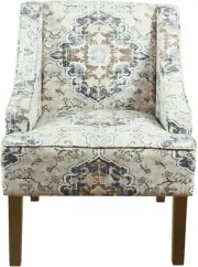 Home Decor | Upholstered Swoop Arm Accent Chair | Accent Chairs for Living Room