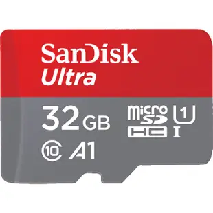 SANDISK 32G ULTRA microSD 120MB/S UHS-I C10 A1 記憶卡 32GB 紅灰