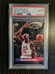 Michael Jordan 1992 Upper Deck All Star Heroes Card #15 - PSA 8