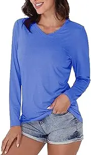 [Generic] Womens Tee Shirts Short Sleeve Casual Slim Fit Base to Wear A Solid Color T Shirt Top Polyester Womens Running Shirt