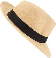 [Outanaya] Men's Sun Hat Sun Visor Summer Hats for Men Rattan Sun Hat Beach Sun Hat Casual Hat Stylish Beach Hat Fashion Outdoor Sun Cap Simple Style Casual Cap Helmet Rattan Men's