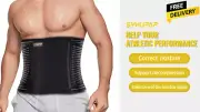 Fitness Back Brace for Men Lower Back Support Belts 5/6 pcs Metal Spring Strip