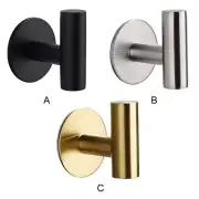 Stainless Steel Wall Hook Rack Self Adhesive Bathroom Coat Towel Hanger Holder