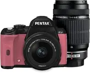 PENTAX DSLR Camera K-r W Zoom Kit Black/Pink 002 K-rWZK BK/PK002