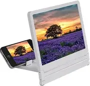 Phone Screen Magnifier 3D Mobile Phone HD Screen Magnifier Video Amplifier Phone Stand Enlarged Folding Bracket Video Screen Amplifier Holder