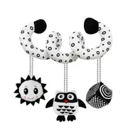 Catzon Baby Hanging Toy for Stroller and Crib Spiral Plush Toy for Newborn Owl