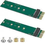 EMSea 2pcs M.2 NVME SSD to PCIEX1 Adapter M Key Interface Card Test Card for XP941 SM951 PM951 960 EVO SSD Support 2230/2242/2260/2280 Solid State Drive