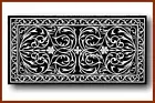 Rectangle Marble Dining Table Top Antique Pattern Inlay Work Reception Table