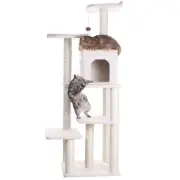 Armarkat Model B6802 Classic Cat Tree in Ivory, Jackson Galaxy Approved, Six Lev