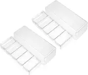 jojofuny 2pcs Chip Box Containers with Lids Serving Tray Clear Plastic Tray Clear Tray Clear Poker Container Plastic Container Plastic Pallets Container with Lid Mahjong Storage