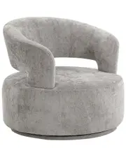 Pasargad Home Noho Collection Swivel Barrel Chair