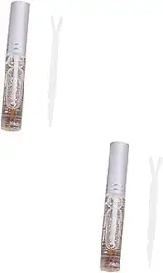 NULYLU 2pcs Quick Dry Transparent Eyelash Adhesive Glue for False Eyelashes Odorless Easy to Remove for Daily Professional Makeup Applications