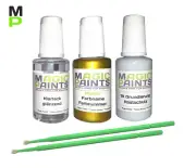 Paint Set Suitable for BMW B67 Austin Yellow Metallic+Clear Varnish+Primer