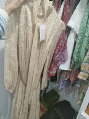 Zimmermann 0p Tie Neck Billow Dress Brand New