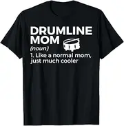 [X.Style] Drumline Mom Definition Marching Band ds260 T-Shirt (S) Black