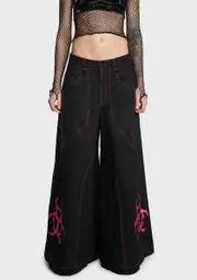 [Widow] Cyber Apocalypse Wide Leg Pants