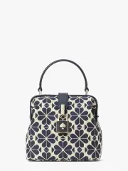spade flower jacquard remedy small top-handle bag
