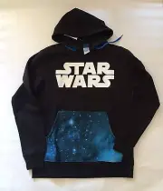 BNWT Star Wars Men's Pull Over Hoodie Sz Small new Black