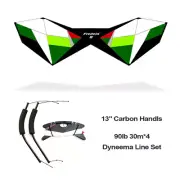 Freilein 2.4m 4 Line Stunt Kite Beginner Acrobatic Beach Sport Kite PC31 Dyneema