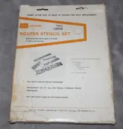 Sears Craftsman Router Pantograph Stencil Set 9 2518 5 Styles Insert Letter
