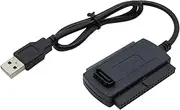 USB 2.0 to IDE SATA Adapter Converter Cable for 2.5 3.5 Inch Hard Drive Drives HDDs SSDs IDE and SATA Adapter Cable