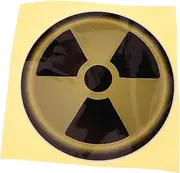 Yardenfun Stitch Sticker Fallout Stickers Out Sheet Halloween Party Warning Sign Nuclear Radiation Warning Decal