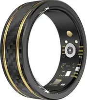 CNBRO Smart Ring Heart Rate Monitor Blood Pressure Ring Sleep Tracker Fitness Ring Pedometer Step Counter Calories Fitness Tracker Waterproof Health Smart Rings for Men Women